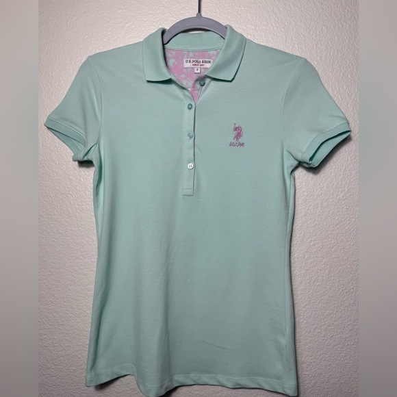 U. S. Polo Assn. Polo shirt, S, Water Green, condition- perfect - Picture 3 of 7